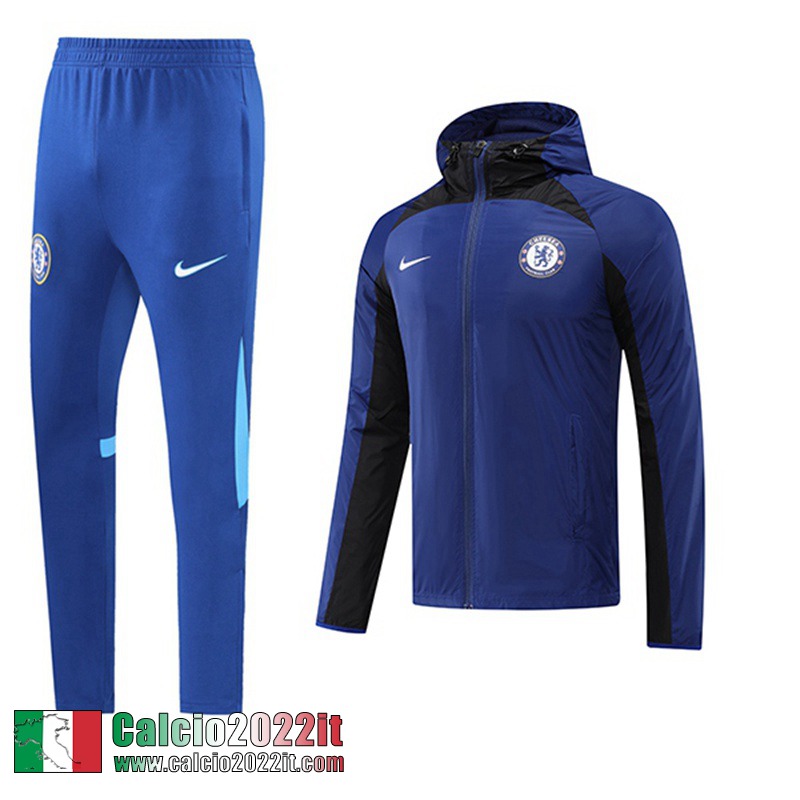 Chelsea Giacca a vento Cappuccio blu Uomo 2022 2023 WK111