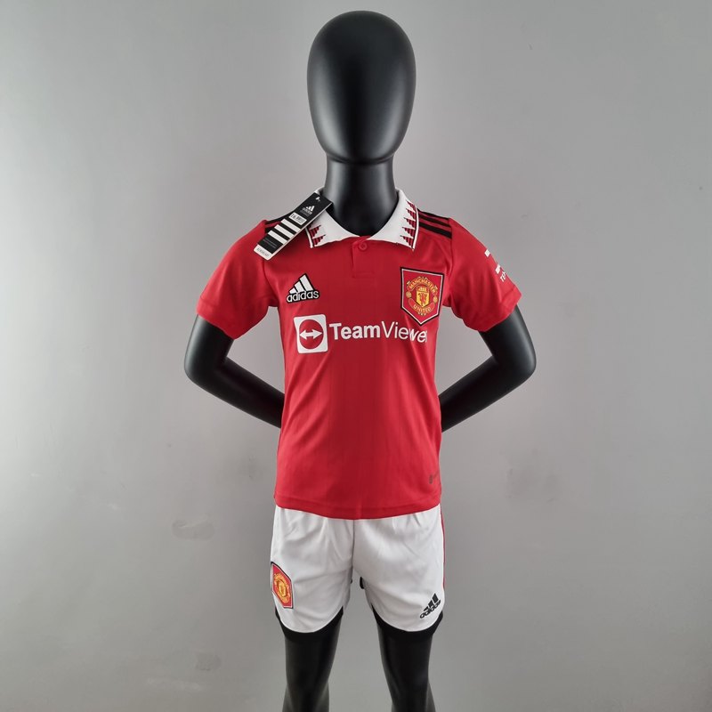 Prima Manchester United Maglia Calcio Bambini 2022 2023