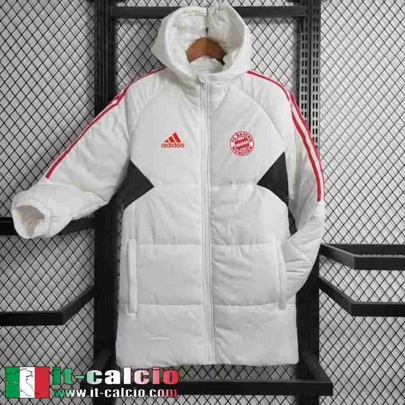 Bayern Monaco Piumino Calcio Bianco Uomo 2023 2024 G55