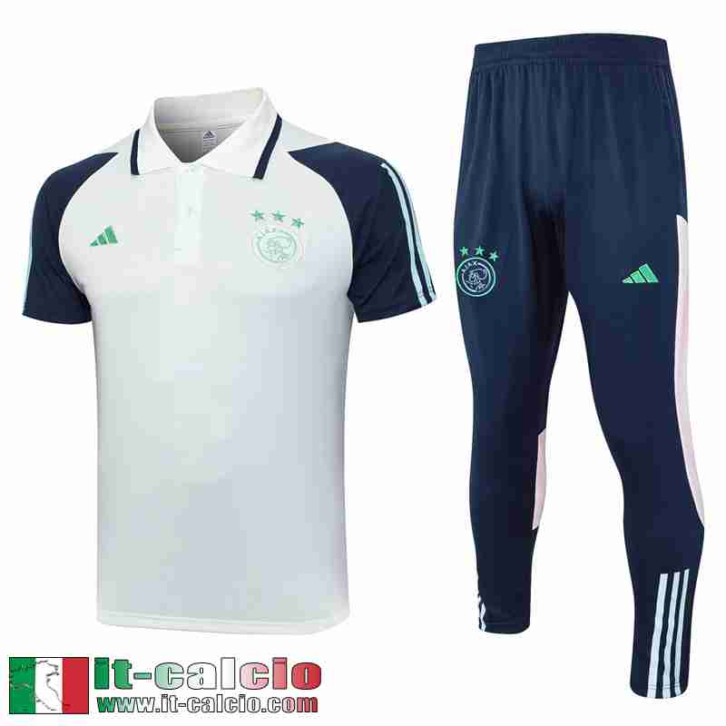 AFC Polo Shirts Bianco Uomo 2023 2024 E06