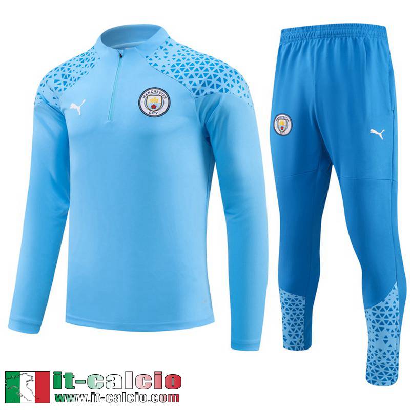 Manchester City Tute Calcio cielo blu Uomo 2023 2024 A108