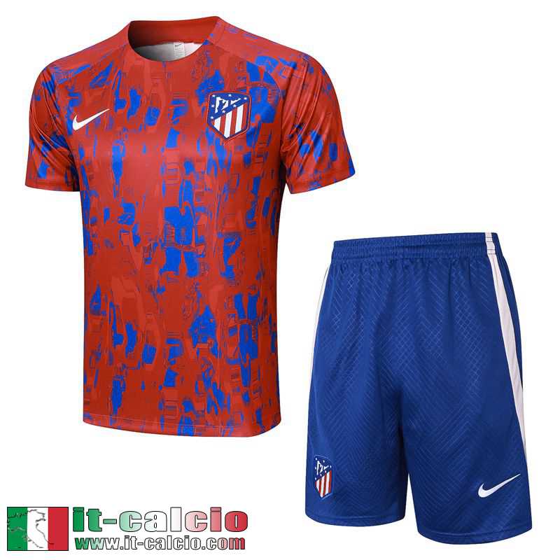 Atletico Madrid Tute Calcio T Shirt rosso Uomo 2023 2024 A132