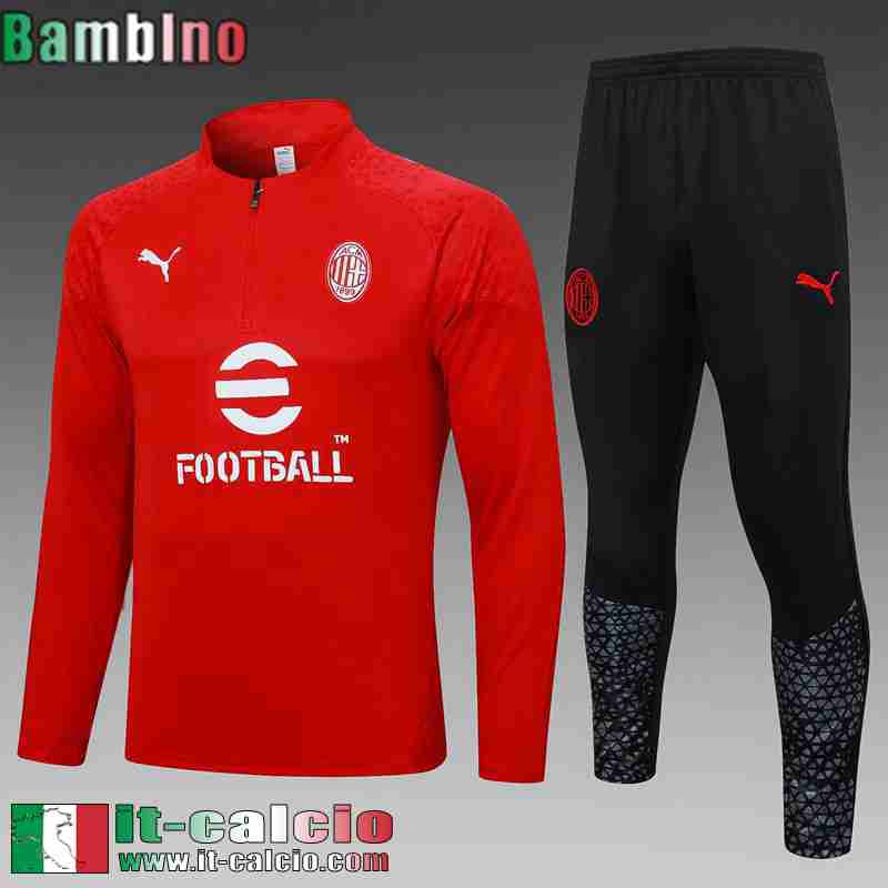 AC Milan Tute Calcio rosso Bambino 2023 2024 C35