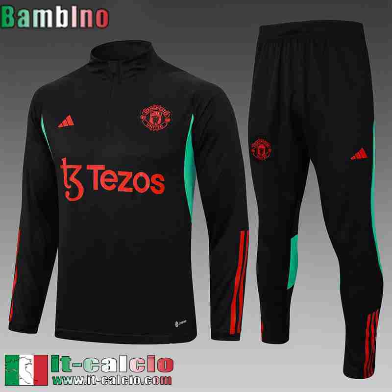 Manchester United Tute Calcio nero Bambino 2023 2024 C38