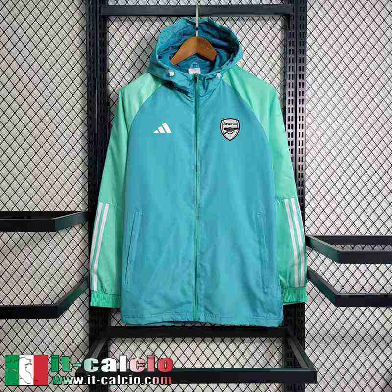 Arsenal Giacca A Vento Blu verde Uomo 2023 2024 D142