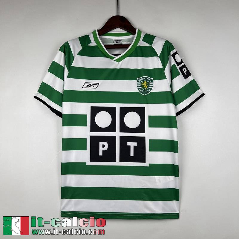 Sporting Lisbon Retro Maglia Calcio Prima Uomo 03-04 FG313