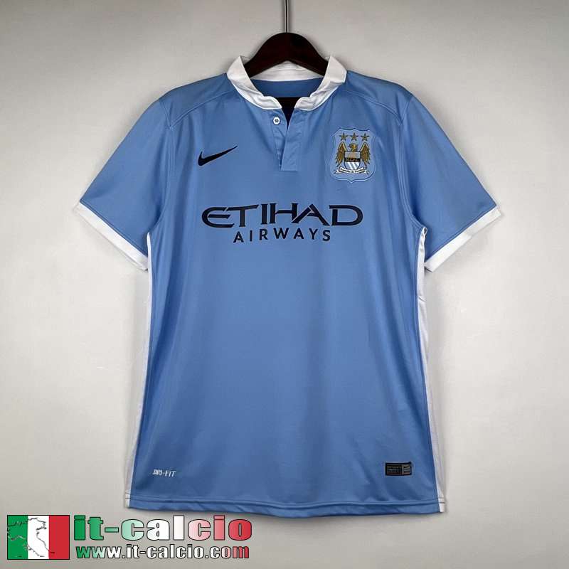 Manchester City Retro Maglia Calcio Prima Uomo 15-16 FG318