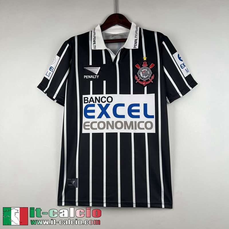 Corinthians Retro Maglia Calcio Seconda Uomo 1997 FG352