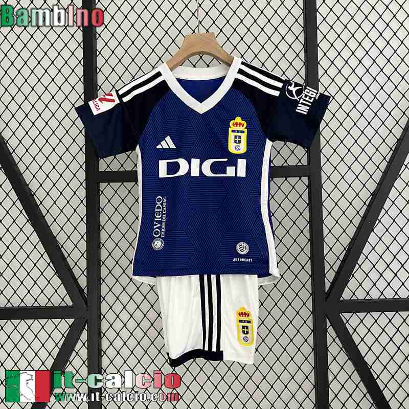 Oviedo Maglia Calcio Prima Bambini 2023 2024