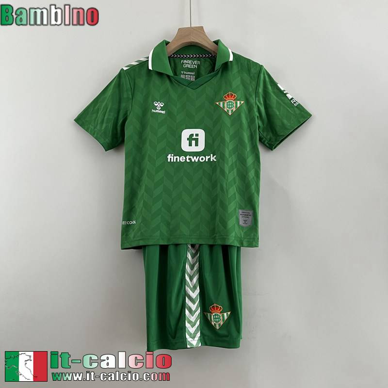 Real Betis Maglia Calcio Seconda Bambini 2023 2024