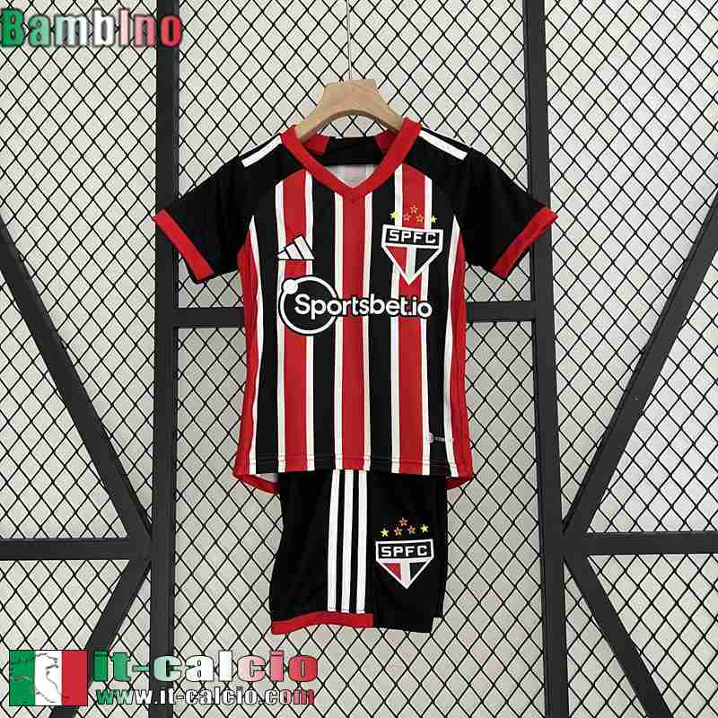 Sao Paulo Maglia Calcio Seconda Bambini 2023 2024