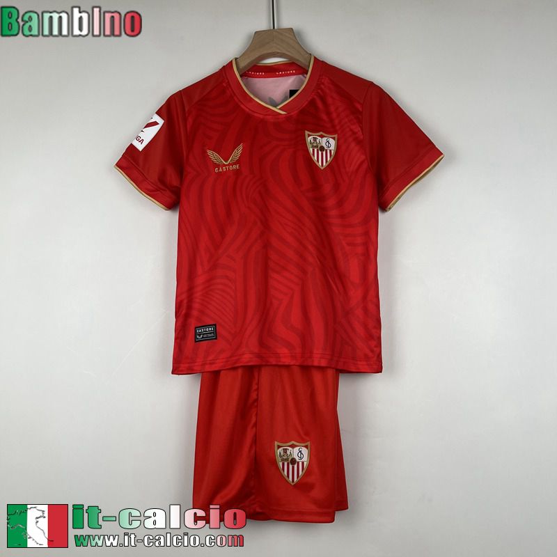 Sevilla Maglia Calcio Seconda Bambini 2023 2024