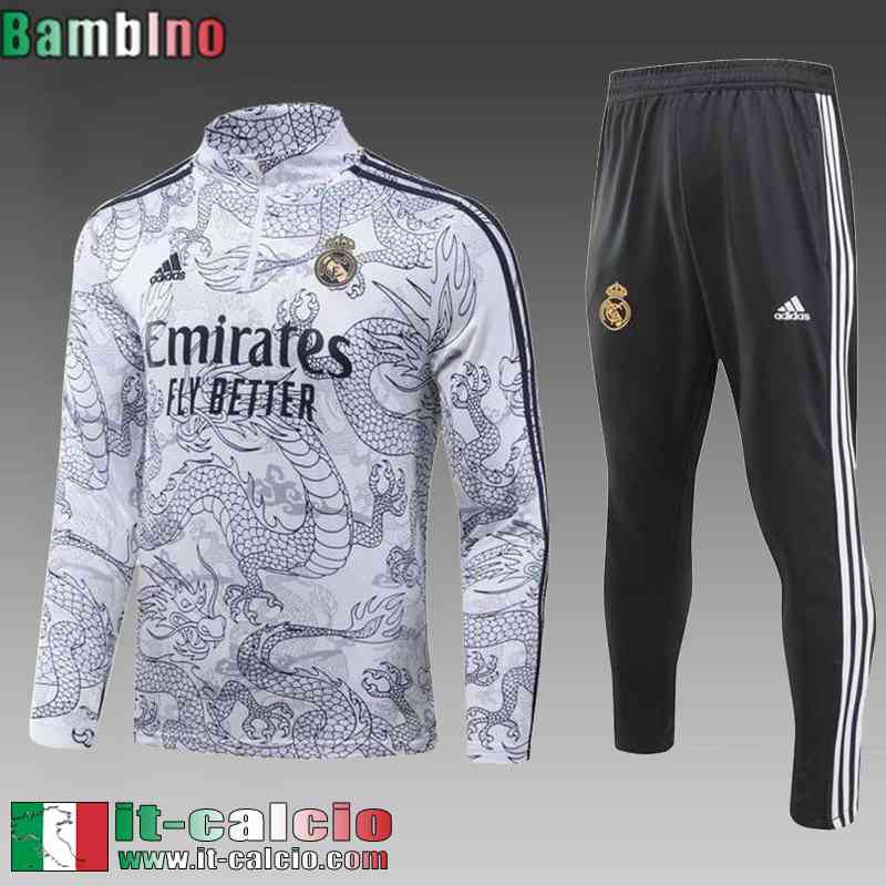 Real Madrid Tute Calcio + PANTALONI Bambini 2023 2024 C85