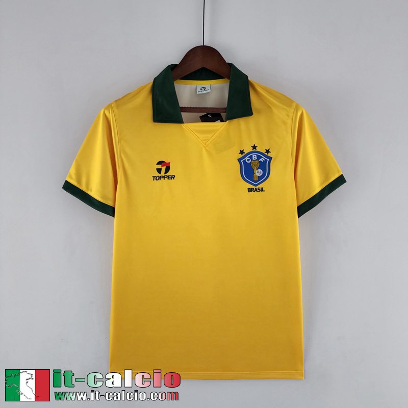 Brasile Retro Maglia Calcio Prima Uomo 1988 FG217