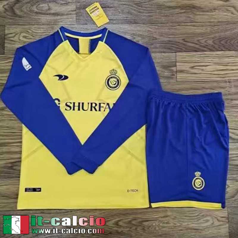 Al-Nassr Maglia Calcio Prima Manga Larga Uomo 2022 2023