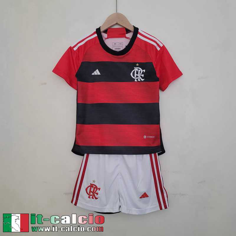 Flamengo Maglia Calcio Versione trapelata Prima Bambini 2023 2024