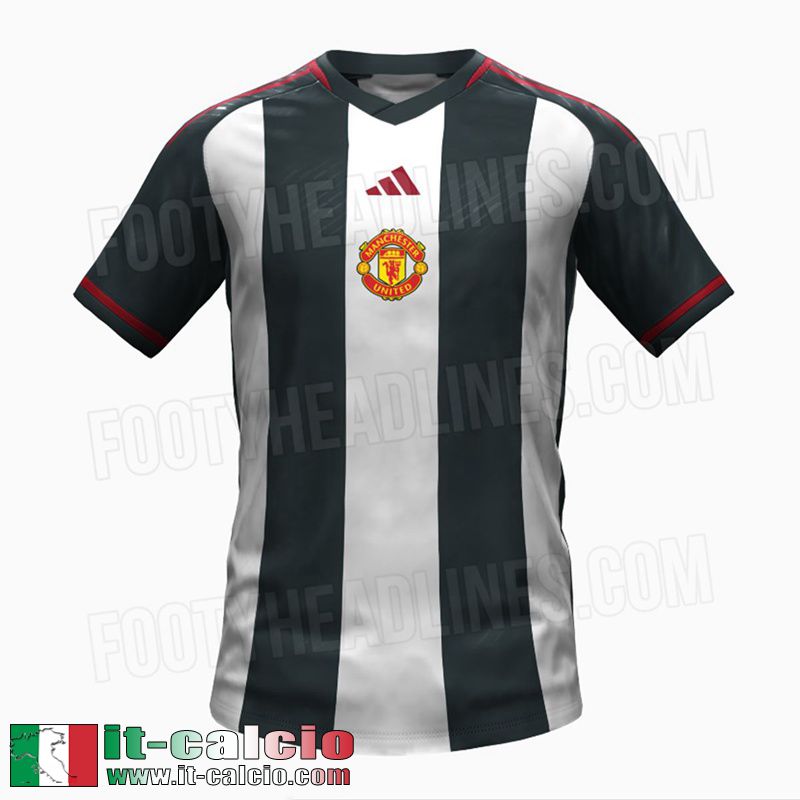 Manchester United Maglia Calcio Versione trapelata Seconda Uomo 2023 2024