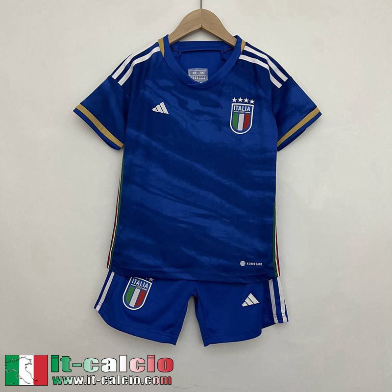 Italia Maglia Calcio Prima Bambini 2023