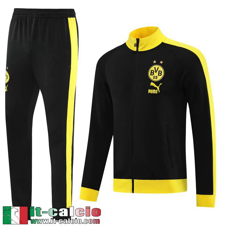 Borussia Dortmund Full-Zip Giacca nero Uomo 2022 2023 JK678