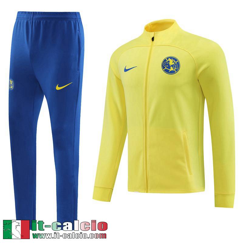 Club America Full-Zip Giacca GIALLO Uomo 2023 2024 JK688