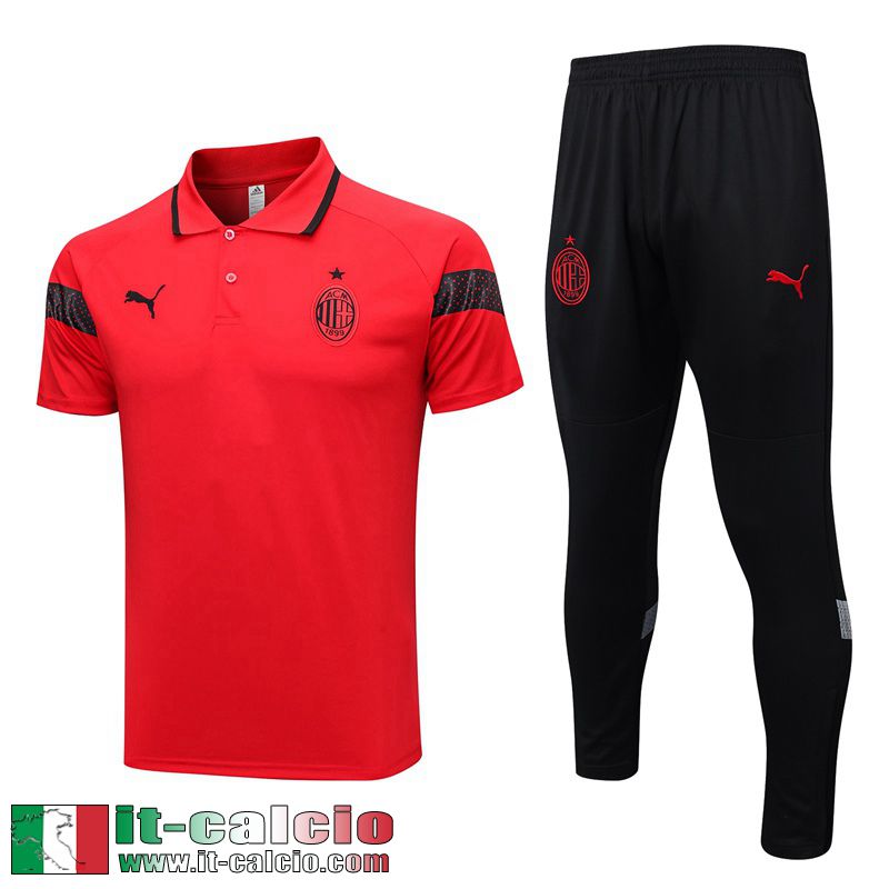 AC Milan Polo Shirts rosso Uomo 2023 2024 PL644