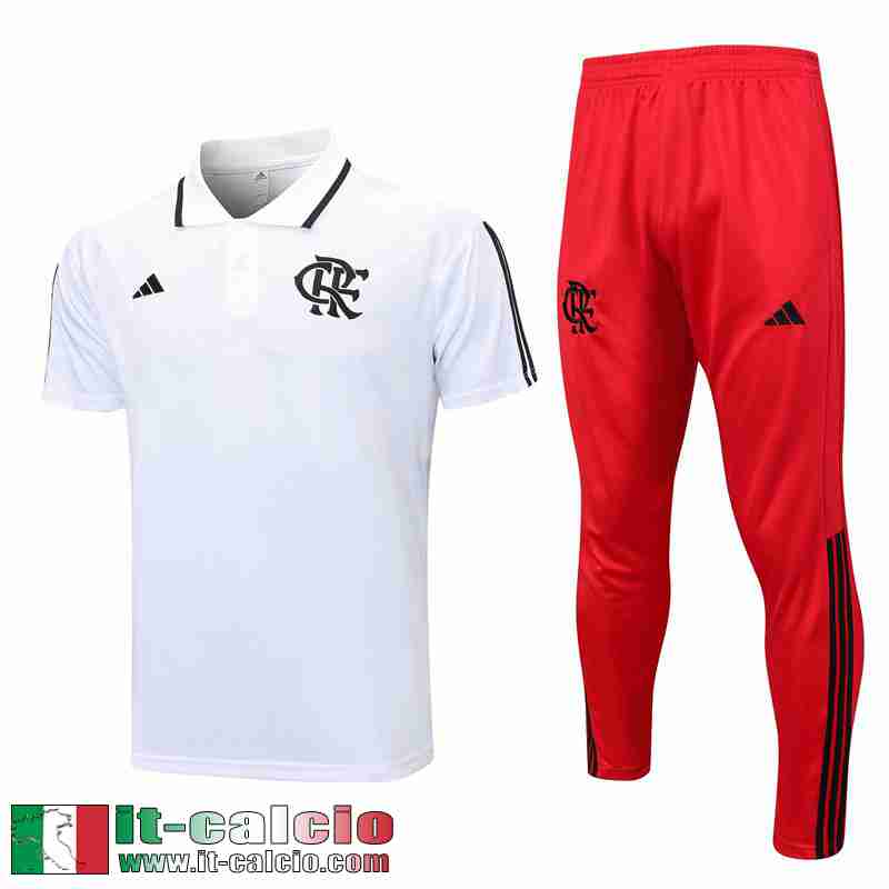 Flamengo Polo Shirts Bianco Uomo 2023 2024 PL645