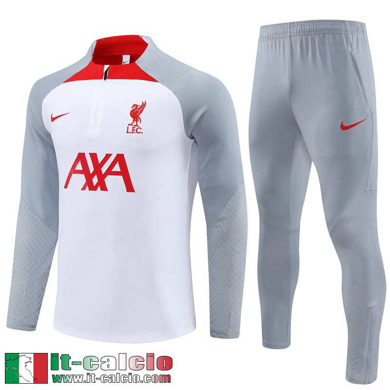 Liverpool Tute Calcio Bianco grigio Uomo 2022 2023 TG709