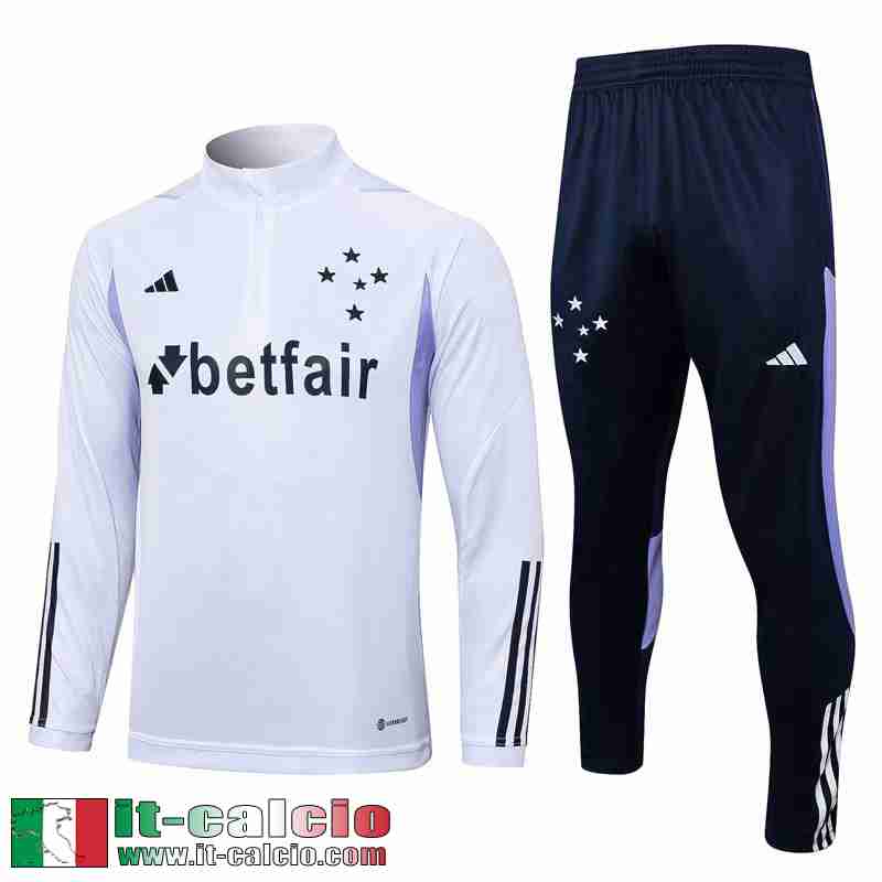 Cruzeiro Tute Calcio Bianco Uomo 2023 2024 TG744