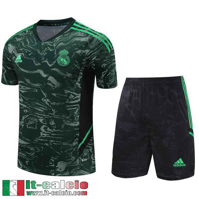 Real Madrid Tute Calcio T Shirt Verde Uomo 2023 2024 TG779