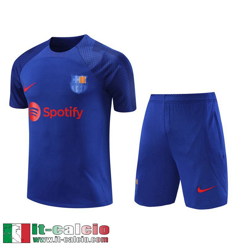 Barcellona Tute Calcio T Shirt blu Uomo 2023 2024 TG803