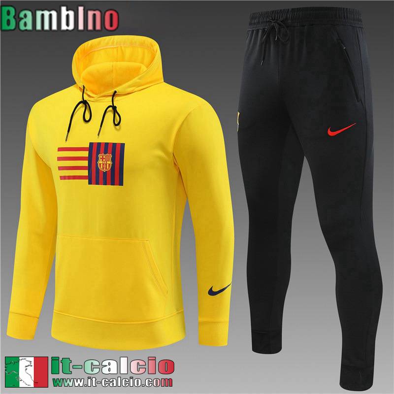 Barcellona Felpa Sportswear GIALLO Bambini 2023 2024 TK552