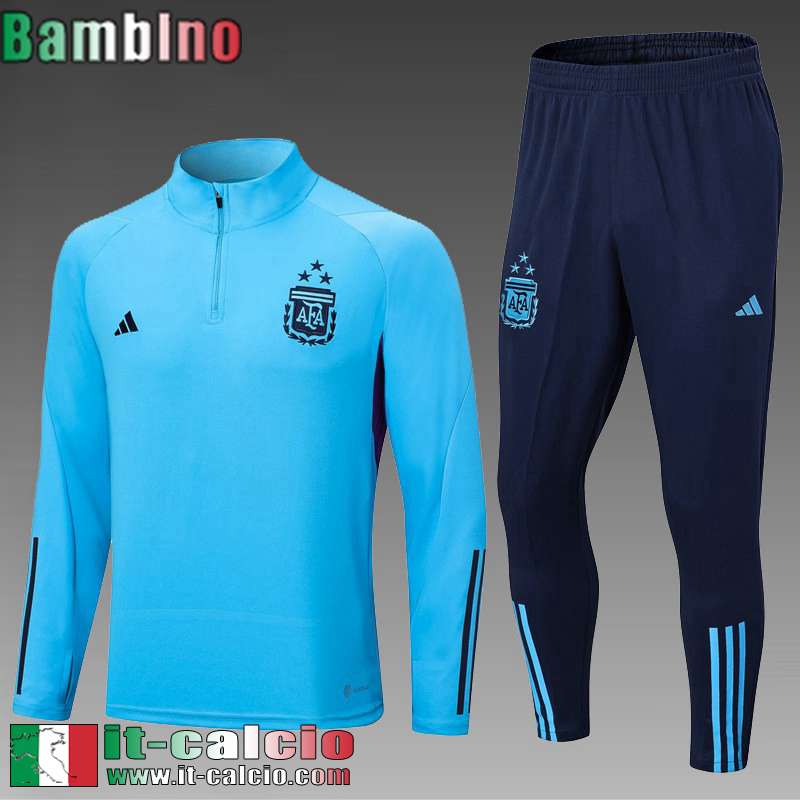 Argentina Tute Calcio cielo blu Bambini 2022 2023 TK553