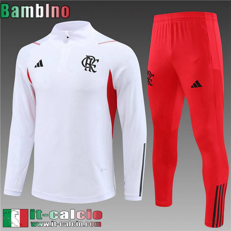 Flamengo Tute Calcio Bianco Bambini 2023 2024 TK572