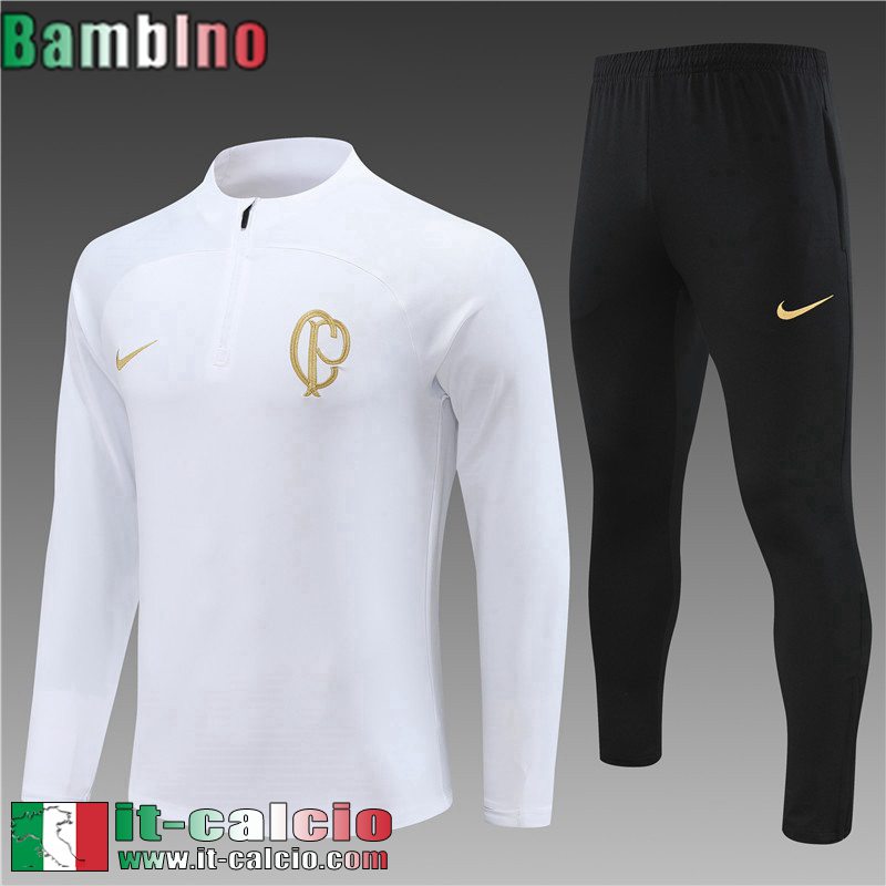 Corinthians Tute Calcio Bianco Bambini 2023 2024 TK575