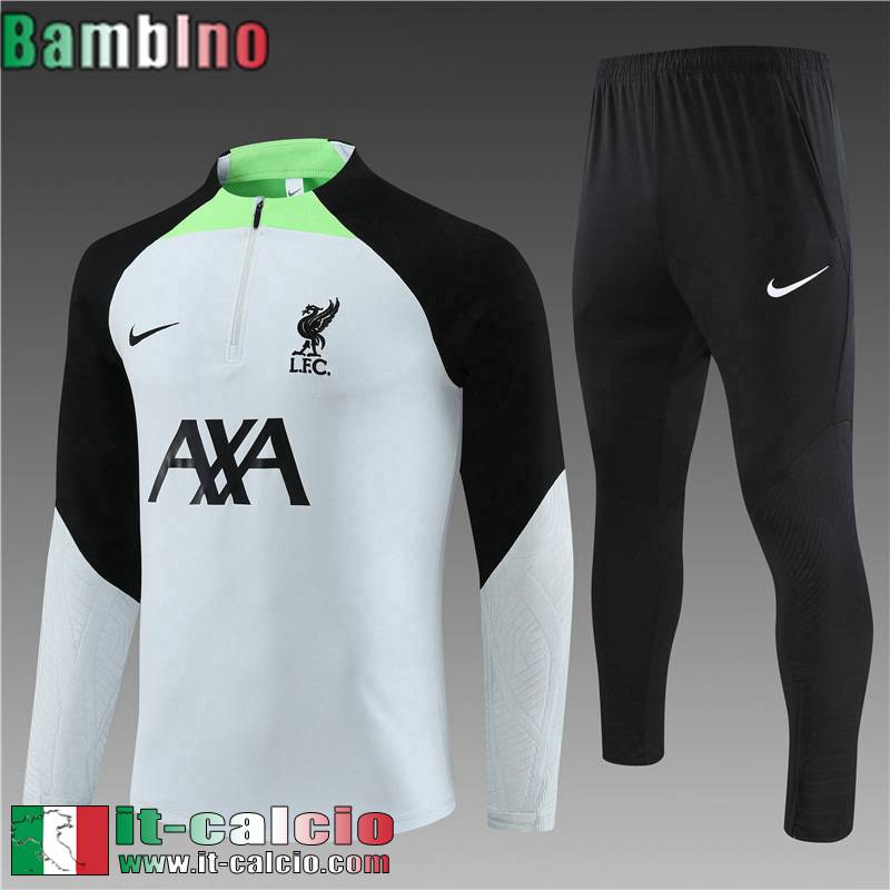 Liverpool Tute Calcio Bianco Bambini 2023 2024 TK577