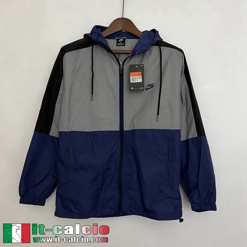 Sport Giacca a vento Cappuccio blu grigio Uomo 2023 2024 WK250