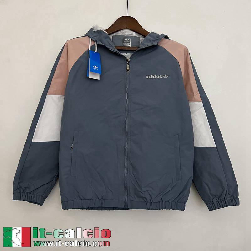 Sport Giacca a vento Cappuccio grigio Uomo 2023 2024 WK267