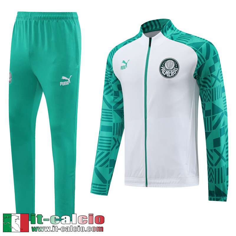 Palmeiras Full-Zip Giacca Bianco Uomo 2023 2024 JK726