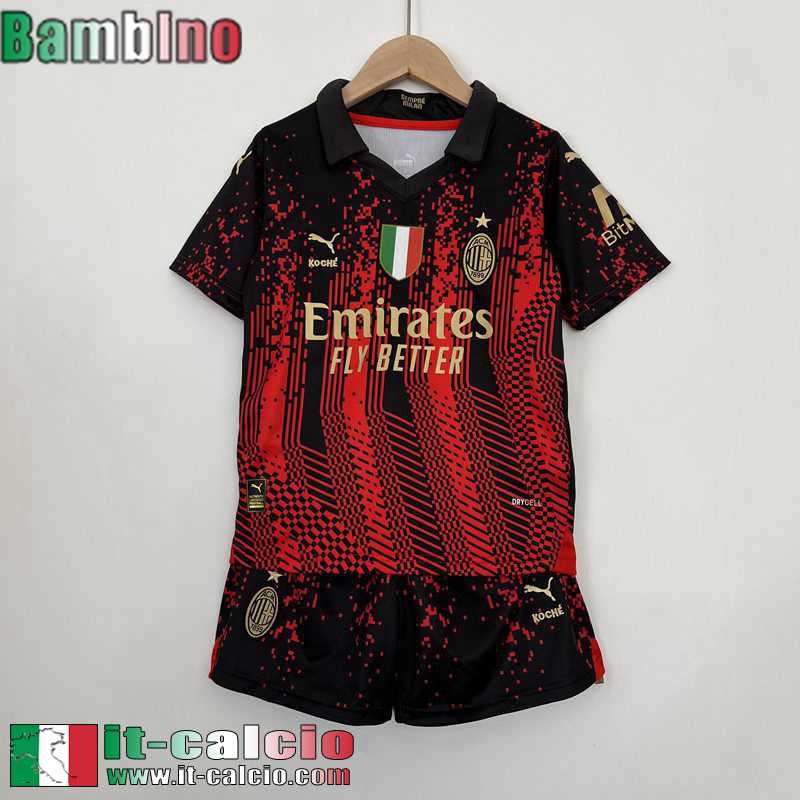 AC Milan Maglia Calcio Seconda Bambini 2023 2024 MK03