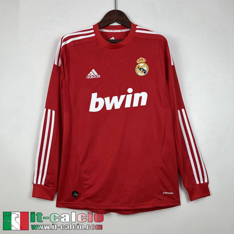 Real Madrid Retro Maglia Calcio Seconda Uomo Manga Larga 11 12 FG259