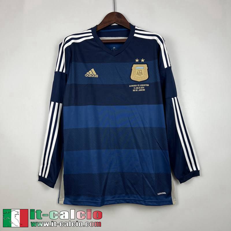 Argentina Retro Maglia Calcio Seconda Uomo Manga Larga 2014 FG263