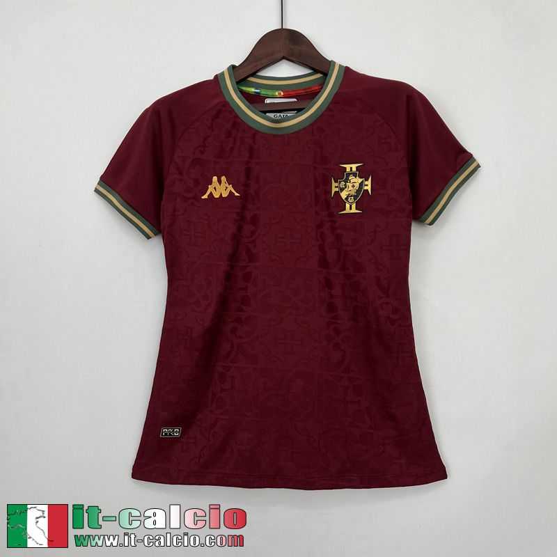 Vasco da Gama Maglia Calcio rosso Donna 2023 2024 MW03