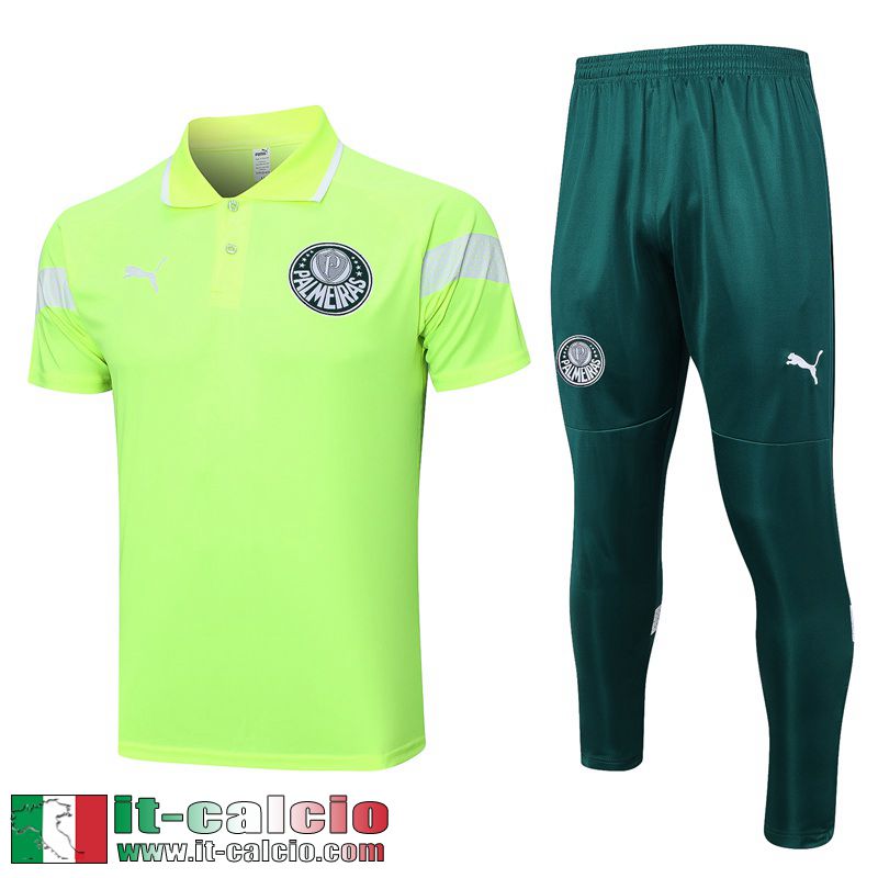 Palmeiras Polo Shirts verde fluorescente Uomo 2023 2024 PL671