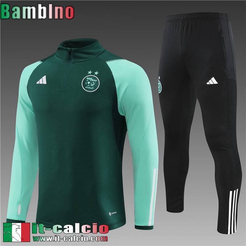 Algeria Tute Calcio Verde Bambini 2023 2024 TK607