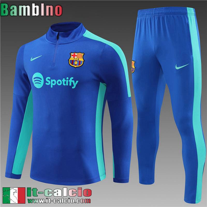 Barcellona Tute Calcio blu Bambini 2023 2024 TK610