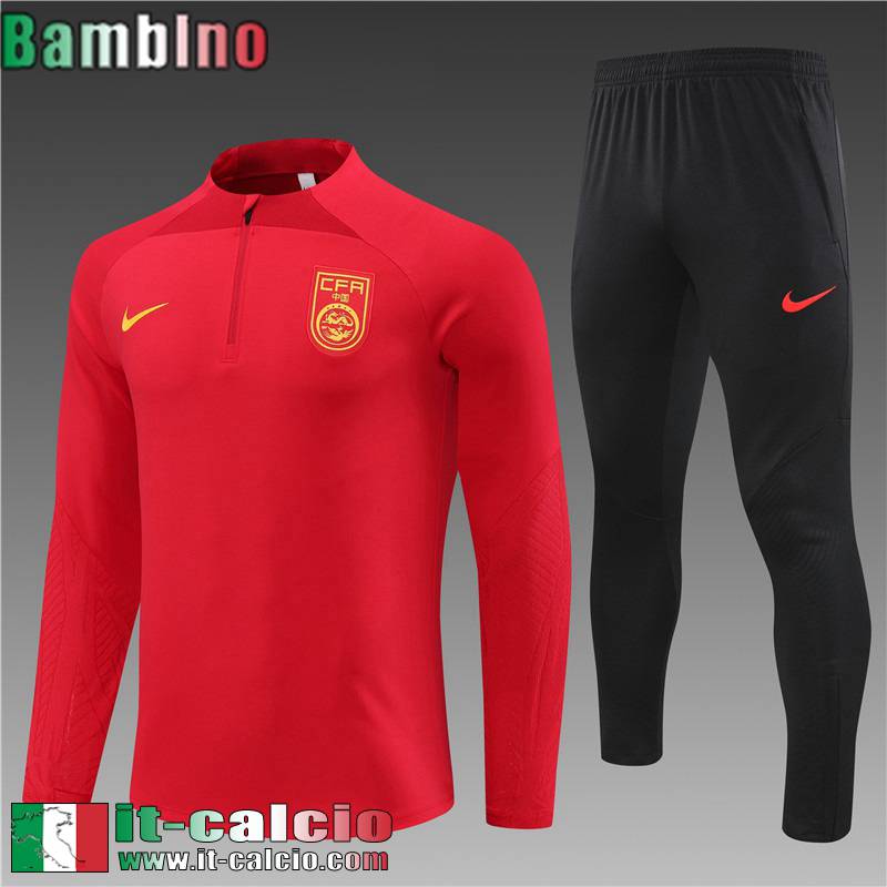 China Tute Calcio rosso Bambini 2023 2024 TK613