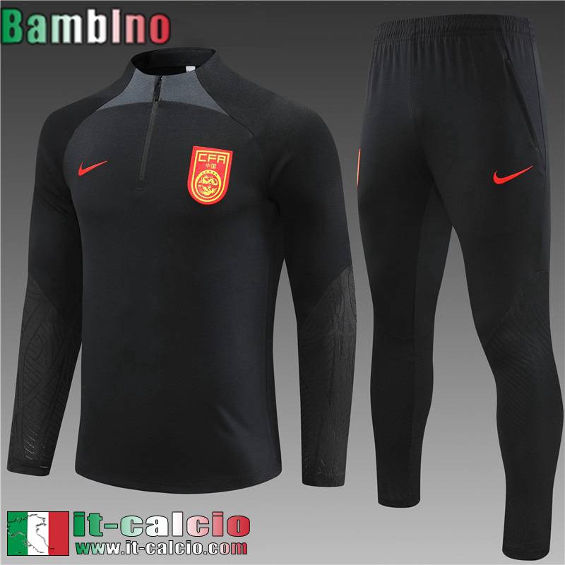 China Tute Calcio nero Bambini 2023 2024 TK615