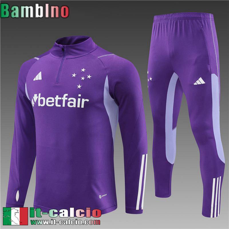 Cruzeiro Tute Calcio Viola Bambini 2023 2024 TK618