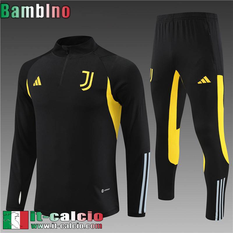 Juventus Tute Calcio nero Bambini 2023 2024 TK622