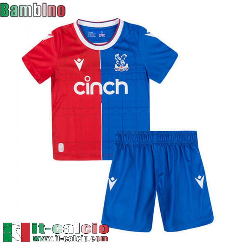 Crystal Palace Maglia Calcio Prima Bambini 2023 2024